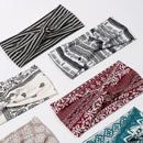 6 Pack Wide Boho Headbands for Women - Soft Yoga Elastic Hair Bands for Girls Workout Running Sport Headwrap Non-slip Breathable (Patterned) Artilady