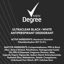 Degree Men UltraClear Antiperspirant Deodorant 72-Hour Sweat and Odor Protection Black + White Antiperspirant For Men With MotionSense Technology 2.7 oz DEGREE