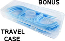 Trueocity Dental Flossers Brush Picks 4 Pack w/Travel Case (200 Total Count), Dental Floss Glides Easy Between Teeth, Flosser Helps Prevent Tooth Decay & Gum Disease, Easy Grip Handle, Mint Flavored Trueocity Store