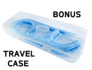 Trueocity Dental Flossers Brush Picks 4 Pack w/ Travel Case (200 Total Count), Dental Floss Glides Easy Between Teeth, Flosser Helps Prevent Tooth Decay & Gum Disease, Easy Grip Handle, Mint Flavored Trueocity