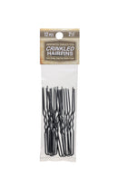 Crinkled Stainless Steel Heavy Duty Snagless Hairpins Pack of 12 Handmade Hair Pin (2 1/2 Inch) AMISH VALLEY PRODUCTS