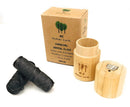 Vegan Biodegradable Bamboo Charcoal Dental Floss with Refillable Bamboo Container | Free Refill | Natural Candelilla Wax | 55yds x2 | Peppermint Essential Oil | Eco Friendly | Zero Waste Oral Care ME MOTHER EARTH