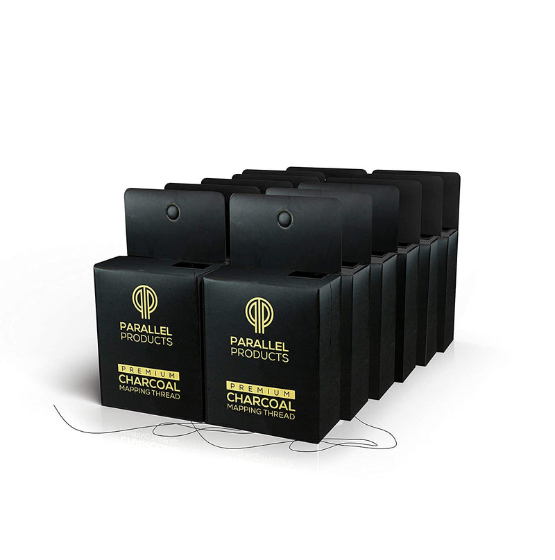 Parallel Products - THE STUDIO PACK – Premium Eyebrow Mapping String for Microblading – Pre-Inked – 1 mm Fine, Bamboo Charcoal Thread – Twelve Pack – 15 Meters/48 Feet per Box (12 Pack) Parallel Products