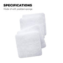 Jacent Mini Exfoliating Sponges: Square Facial Cleansing and Makeup Removal Pads, Suitable For All Skin Types Jacent