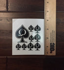 6 Sheet Temporary Tattoo Set QoS, BBC ONLY, I Love BBC 38 Total Tattoos Queen of Spades SpadesCastle
