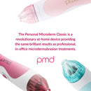 PMD Personal Microderm Classic - At-Home Microdermabrasion Machine with Kit for Face & Body - Exfoliating Crystals and Vacuum Suction for Fresh and Radiant Skin - Berry PMD Personal Microderm
