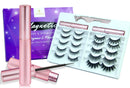 Updated 3D 6D Magnetic Eyelashes with Eyeliner Kit- 2 Tubes of Magnetic Eyeliner & 10 Pairs Magnetic Eyelashes Kit-With Natural Look & Reusable False lashes -No Glue Need Arishine