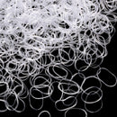 Pack of 1000 Mini Rubber Bands Soft Elastic Bands for Kids Hair, Braids Hair, Wedding Hairstyle and More (Clear) Hicarer