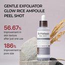 Peel Shot Glow Black Rice Peeling Ampoule, Soft Exfoliating Face and Body Scrub Dead Skin Cells, Blackheads Remover for All Skin Types, 80ml - Infinity Warehouse