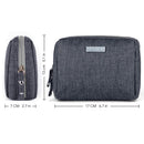 Small Makeup Bag for Purse Travel Makeup Pouch Mini Cosmetic Bag for Women Girls (Small, Dark Grey) Narwey