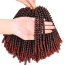 1 Pack Spring Twist Braiding Hair Spring Twists Bomb Twist Hair Synthetic Fiber Fluffy Twist Crochet Braids Low Temperature Twist Crochet Hair for Black Women Braiding Hair(8inch,T1B/350) Liyate Store