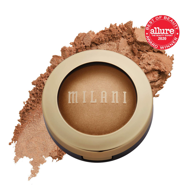 Milani Baked Highlighter (Bronze Splendore) - Cruelty-Free Powder Highlighter, Highlight Face for a Shimmery or Matte Finish Milani