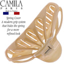 Camila Paris CP3054 French Hair Clips for Women for Thick Volume Hair, Beige, Girls Hair Claw Clips Jaw Fashion Durable and Styling Hair Accessories for Women, Strong Hold No Slip Grip, Made in France Camila
