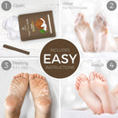 Foot Peel Mask - Coconut - For Cracked Heels, Dead Skin Calluses - Make Your Feet Baby Soft Get Smooth Silky Skin - Removes Rough Heels Dry Skin - Natural Treatment (2 Pack) DERMORA