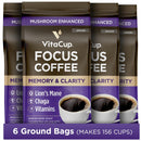 VitaCup Genius Ground Keto Coffee w/Turmeric, MCT Oil, B Vitamins, D3, Ground Coffee Medium Dark Roast, Bold & Smooth, 100% Arabica Coffee Grounds, 11 oz Infinity Warehouse