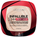 L'Oreal Paris Makeup Infallible Fresh Wear Foundation in a Powder, Up to 24H Wear, True Beige, 0.31 oz. L'Oreal Paris