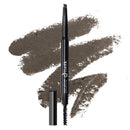 BaeBlu Cruelty Free Retractable Eyebrow Crayon, Vegan Non-Toxic Long Wear Brow Definer With Brush, Deep Brown Pen BaeBlu
