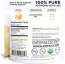 Organic Lion's Mane Mushroom Capsules, Freeze-Dried: 60 Count Infinity Warehouse