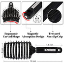 Boar Hair Brushes 2 Pack, Suitable for Men, Women & Kids’ Long Curly Wet or Dry Hair, HIPPIH Hairbrush for Thick Hair Can Adds Shine and Makes Hair Smooth HIPPIH