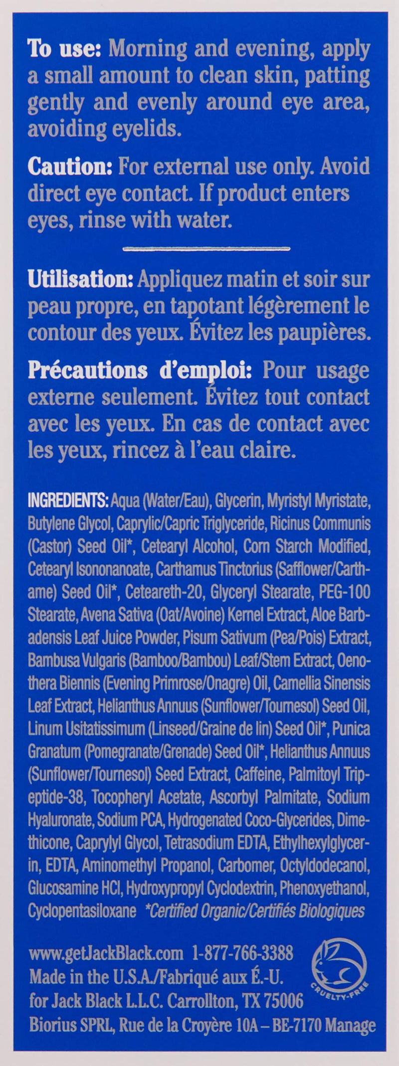 Jack Black Protein Booster Eye Rescue, 0.5 Fl Oz Jack Black