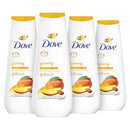 Dove Body Wash with Pump 3 Count Glowing Mango & Almond Butter for Renewed, Healthy-Looking Skin Gentle Skin Cleanser with 24hr Renewing MicroMoisture 30.6 oz Infinity Warehouse