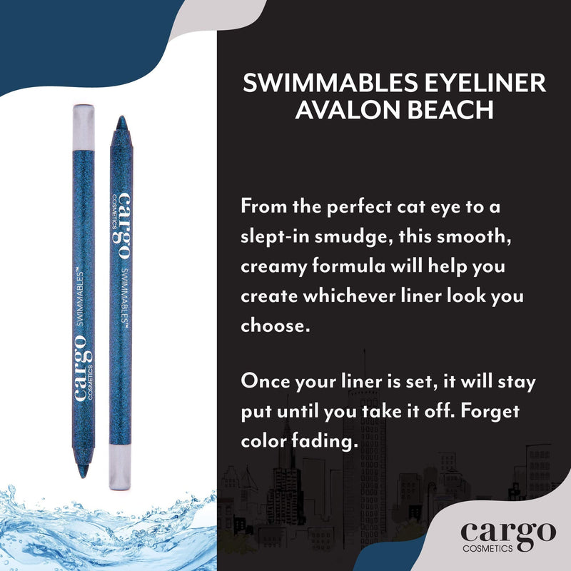 Cargo Cosmetics - Swimmables eyeliner pencil, Longwear, Water Resistant, Smudge-Proof, Avalon Beach Cargo