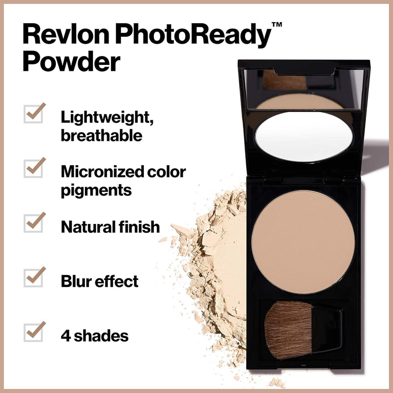 Revlon PhotoReady Blurring Face Powder Makeup, Longwear, Light-Medium Coverage with Flawless Finish, Shine & Oil-Free, 010 Fair Light, 0.25 oz Infinity Warehouse