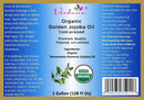 Organic Verdana USDA Certified Organic Golden Jojoba Oil, Cold Pressed, Unrefined, 1 Gallon Bulk size - Deepthi Organics Verdana Store