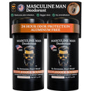 Deodorant for Men - Aluminum Free Mens Deodorant - Natural Deodorants - Sweat Protection for Underarm, No Stain Stick Deodorants, Made in USA, 3.2oz (Pack of 2, Rocket Man) Infinity Warehouse