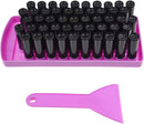 Kare & Kind Lip Balm Filling Tray Kit - 1x Filling Tray, 1x Spatula, 50x Lip Balm Tubes (Black), 50x Writable Sticker (3 colors), 50x Printed Stickers (Transparent) - DIY Homemade Lip Balm - Gift Idea Kare Kind