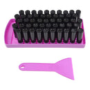 Kare & Kind Lip Balm Filling Tray Kit - 1x Filling Tray, 1x Spatula, 50x Lip Balm Tubes (Black), 50x Writable Sticker (3 colors), 50x Printed Stickers (Transparent) - DIY Homemade Lip Balm - Gift Idea Kare Kind