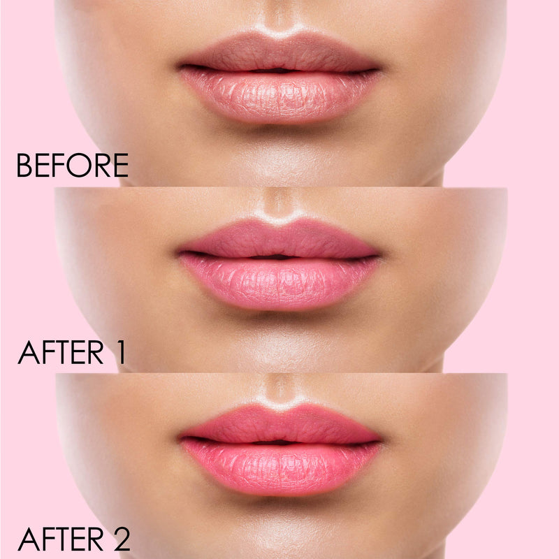 Winky Lux Flower Balm, Vegan Lip Balm and Lip Stain, pH Color Changing Lipstick, Vanilla Scented Pink Lip Tint with Real Chrysanthemum, Natural Lip Balm (Pink Flower) Winky Lux