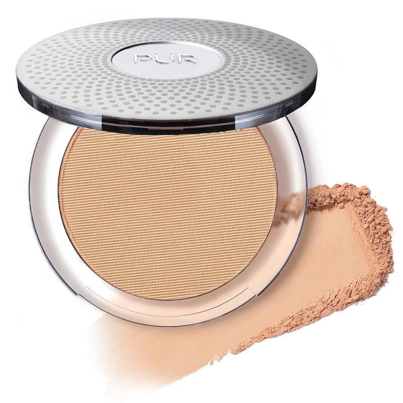PÜR Beauty 4-in-1 Pressed Mineral Makeup SPF 15 Powder Foundation with Concealer & Finishing Powder- Medium to Full Coverage Foundation- Mineral-Based Powder- Cruelty-Free & Vegan Friendly Infinity Warehouse