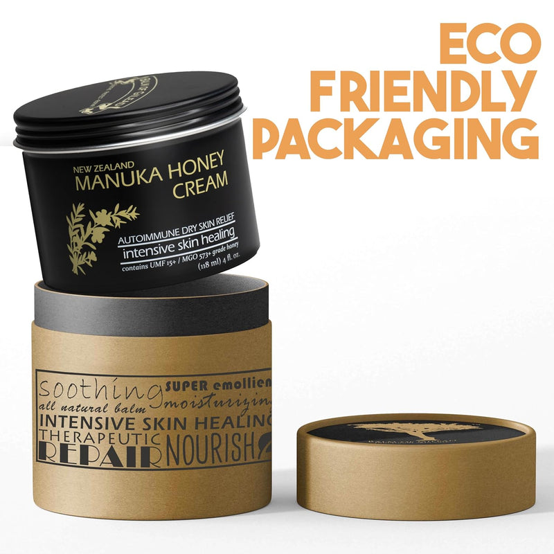 BALM OF GILEAD Manuka Eczema Honey Cream - Moisturizer for Sensitive Skin, Eczema, Psoriasis & Dermatitis - Manuka Honey Ointment, Grassfed Tallow Infinity Warehouse