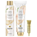 Pantene Sulfate Free Shampoo and Conditioner Plus Hair Mask Rescue Shot Treatment, with Jojoba Oil for Curly Hair, Nutrient Blends Complete Curl Care Pantene