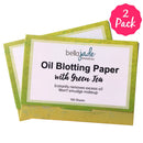 Oil Blotting Paper Sheets – Instantly Absorbs Excess Oil and Shine from Face without Smudging Makeup – Large size, 200 Tissues … (green tea) Bella Jade