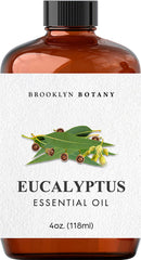 Brooklyn Botany Eucalyptus Essential Oil – 100% Pure and Natural – Therapeutic Grade Essential Oil with Dropper - Eucalyptus Oil for Aromatherapy and Diffuser - 4 Fl. OZ Brooklyn Botany