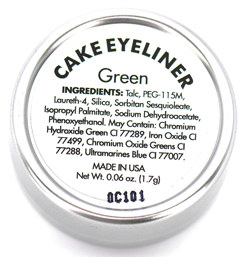 THE ORIGINAL Pure Ziva Matte Forest Emerald Green Wet Dry Pressed Powder Cake Eyeliner Eyeshadow HD Professional, Deep Pigment, No Smudge, Gluten Free, No Animal Testing, Cruelty Free & Vegan Pure Ziva