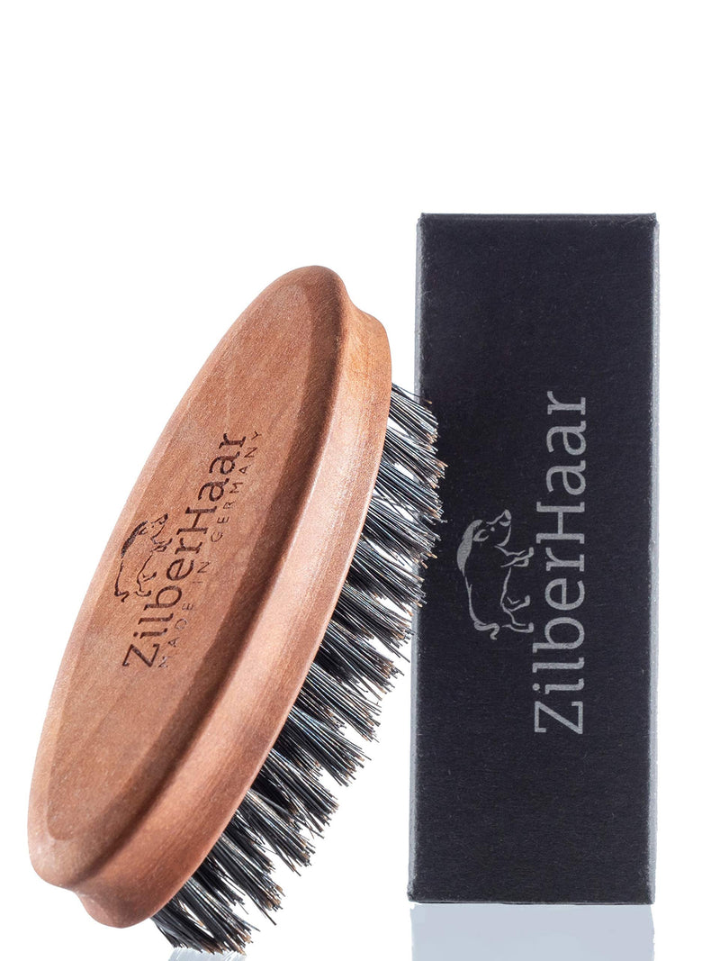 ZilberHaar Beard Oil + Pocket Beard Brush with Stiff Bristles Bundle ZilberHaar