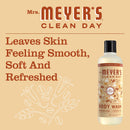 Mrs. Meyer's Clean Day Moisturizing Body Wash for Women and Men, Cruelty Free and Biodegradable Shower Gel Formula Made with Essential Oils, Oat Blossom Scent, 16 oz Bottle, Pack of 3 MRS. MEYER'S CLEAN DAY