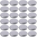 Hulless Aluminum Tin Jar 0.5oz Refillable Containers 15ml, Cosmetic Small tin, Aluminum Screw Lid Round Tin Container Bottle for Candle, Lip Balm, Salve, Eye Shadow, Powder, 24 Pack. Hulless