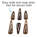 Goody Colour Collection Contour Hair Clips, Brunette, 6Count (Pack of 3) GOODY