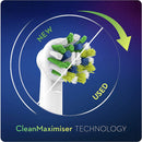 Oral-B CrossAction Electric Toothbrush Heads with CleanMaximiser Technology Pack of 4 Oral-B