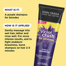 John Frieda Violet Crush Purple Shampoo, Shampoo for Brassy Blonde Hair, with Violet Pigments, 8.3 Ounce John Frieda Store