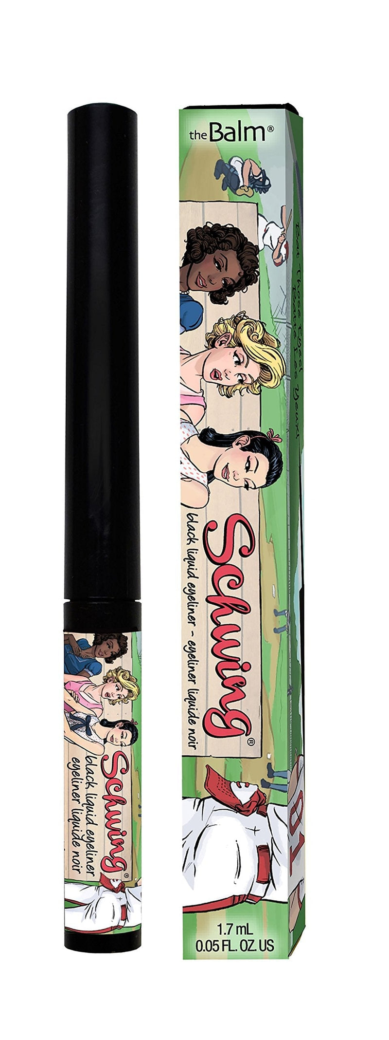 theBalm Schwing Liquid Eyeliner, Black, Matte Finish, 0.05 Fl Oz (Pack of 1) theBalm