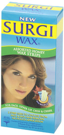 Surgi-wax Facial Honey Wax Strips For Face Upper Lip, Chin & Cheek SURGI WAX