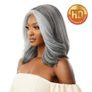 Outre HD Lace Front Wig Soft N Natural Neesha 201 (Silver Gray) (34) Outre