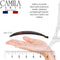 Camila Paris CP2 6 inch French Banana Clip Hair Comb Classic Girls Updo Flexible Ponytail Holder Interlocking Banana Combs, Large, Fashion Durable Styling Hair Accessories for Women, Made in France Camila