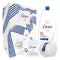 Dove Gift Set Deep Moisture Body Wash 12oz and Crushed Macadamia and Rice Milk Scrub 10.5oz Dove