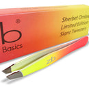 Zizzili Basics Tweezers - Limited Edition Sherbet Ombre Slant Tip - Best Tweezer for Eyebrow, Facial Hair Removal and your Precision Needs - The Perfect Gift! Zizzili Basics
